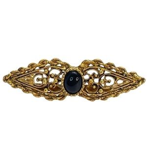 Victorian Style Filigree Bow Brooch
